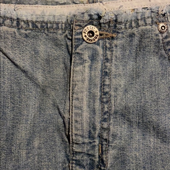 Thrifted Denim Mini-Skirt - Picture 6 of 6